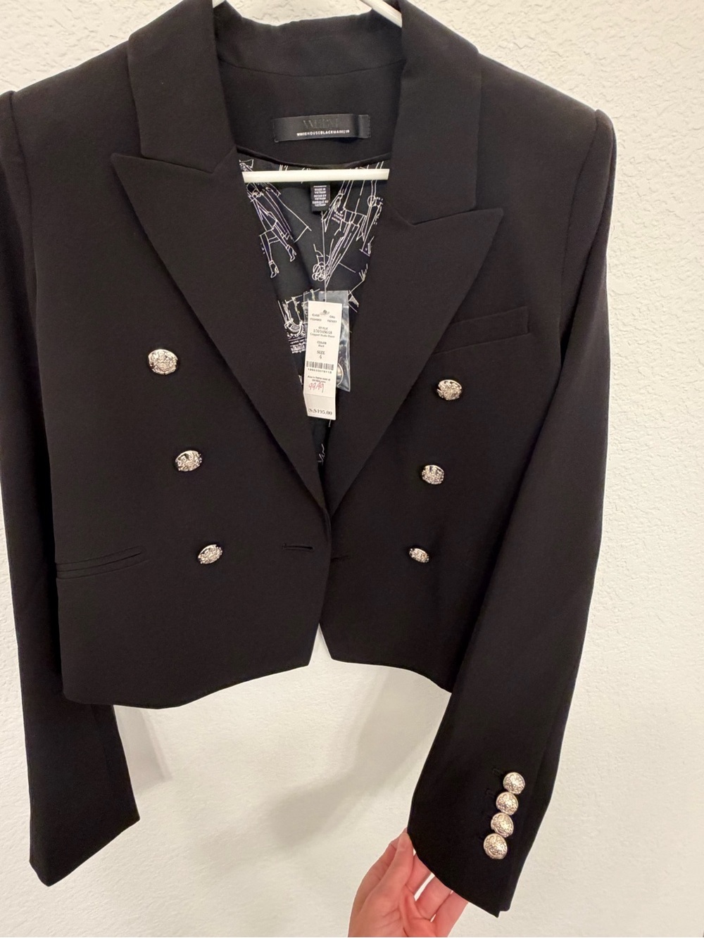 WHBM Cropped Studio Blazer